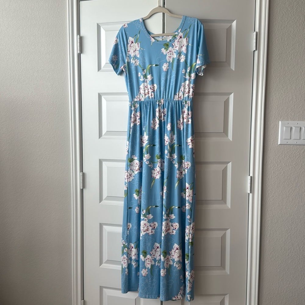 Long Blue Dress